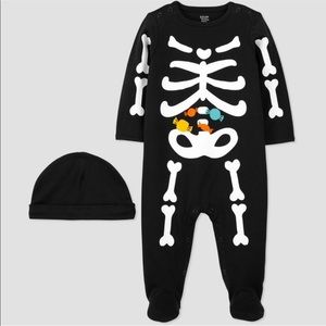 Carter’s Skeleton sleep & play NWT 9 month Halloween